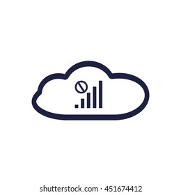 signal icon, vector, icon flat