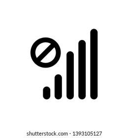 Signal icon vector flat design