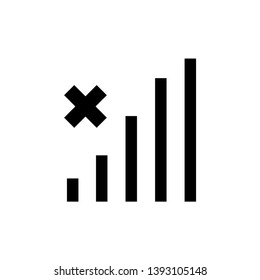 Signal icon vector flat design