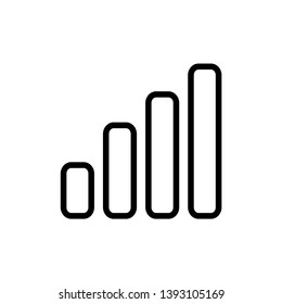 Signal icon vector flat design