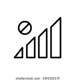 Signal icon vector flat design
