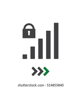 Signal Icon Vector flat design style