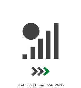 Signal Icon Vector flat design style
