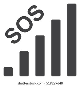 Signal Icon Vector flat design style