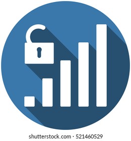 Signal Icon Vector flat design style