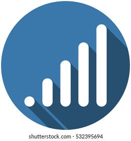 Signal Icon Vector flat design style