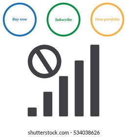 Signal Icon Vector flat design style