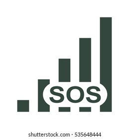Signal Icon Vector flat design style