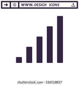 Signal Icon Vector flat design style