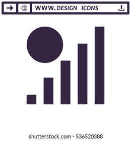 Signal Icon Vector flat design style