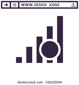 Signal Icon Vector flat design style