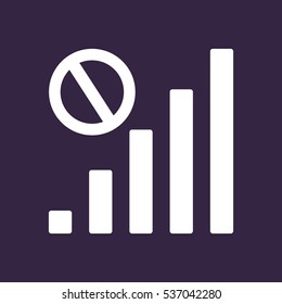 Signal Icon Vector flat design style