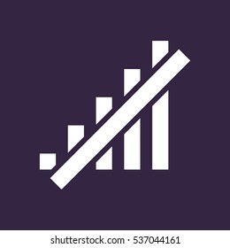 Signal Icon Vector flat design style