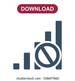 Signal Icon Vector flat design style