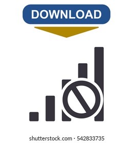 Signal Icon Vector flat design style