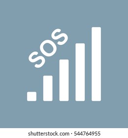 Signal Icon Vector flat design style