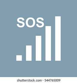 Signal Icon Vector flat design style