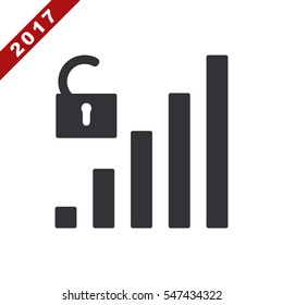 Signal Icon Vector flat design style