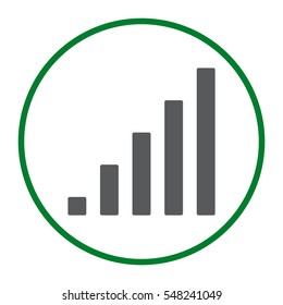 Signal Icon Vector flat design style