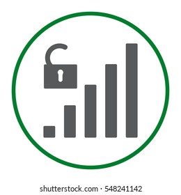 Signal Icon Vector flat design style