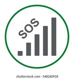 Signal Icon Vector flat design style