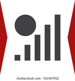 Signal Icon Vector flat design style