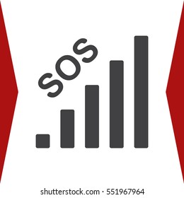 Signal Icon Vector flat design style