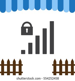 Signal Icon Vector flat design style