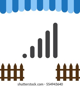 Signal Icon Vector flat design style