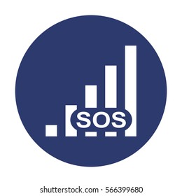 Signal Icon Vector flat design style