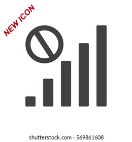 Signal Icon Vector flat design style