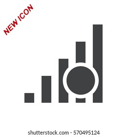 Signal Icon Vector flat design style