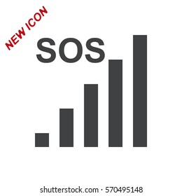 Signal Icon Vector flat design style