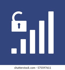 Signal Icon Vector flat design style
