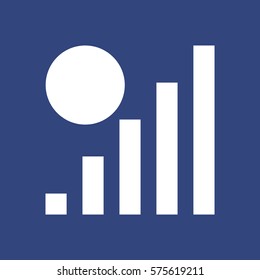 Signal Icon Vector flat design style