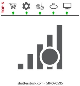 Signal Icon Vector flat design style