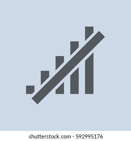 Signal Icon Vector flat design style