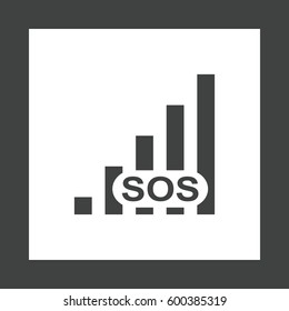 Signal Icon Vector flat design style