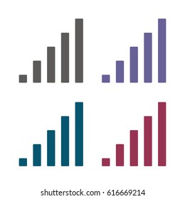 Signal Icon Vector flat design style