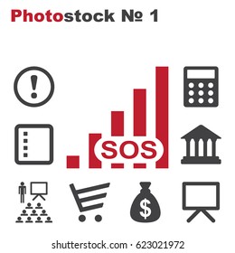 Signal Icon Vector flat design style