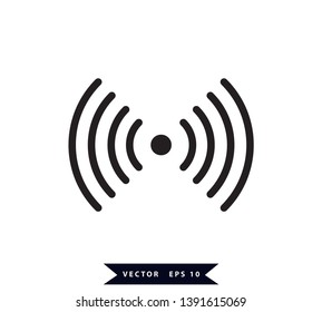 Signal icon vector flat style logo template