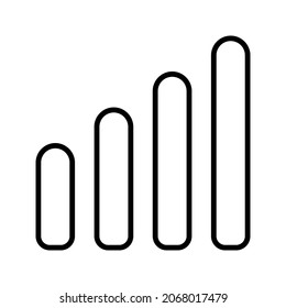 Vector de icono de señal aislado en fondo blanco EPS 10