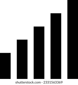Signalsymbol, Vektorgrafik einzeln auf weißem Hintergrund. Symbol der Signalleiste 