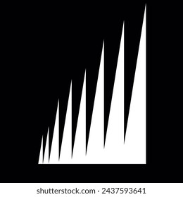 Signal icon vector isolated on white background,smartphone  signal icon.