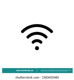 signal icon vector logo template design element