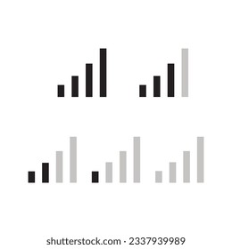 Signal Icon Vector Logo Template Illustration Design icon editable stroke, sign, symbol outline line button isolated on white