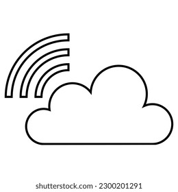 Signal icon vector. Wi Fi illustration sign. Connection symbol or logo.