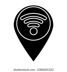 Signal icon vector. Wi Fi illustration sign. Connection symbol or logo.