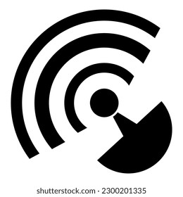 Signalsymbol, Vektor. Wi-Fi-Illustrationszeichen. Verbindungssymbol oder -logo.