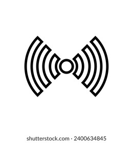 Signal icon vector. wifi illustration sign. antenna and satellite signal symbols. Wireless technology.
